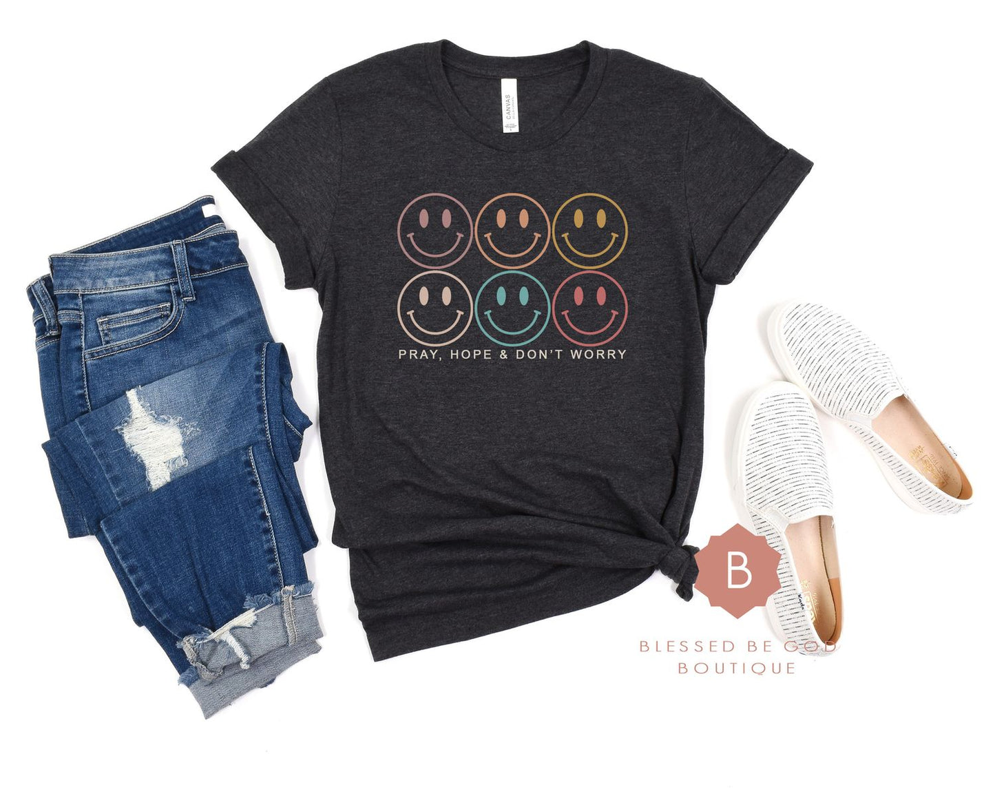 Smiley Catholic t-shirt Padre Pio - T-Shirt