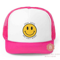 Smiley Face Catholic Hat Padre Pio - Pink / One size - Hats
