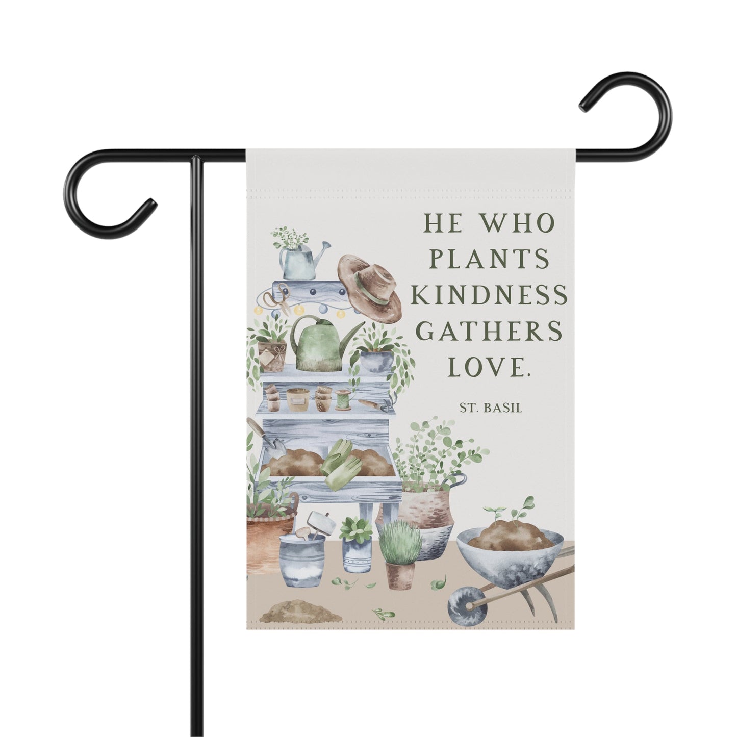 St. Basil Catholic Garden Flag - 12’’ × 18’’ - Home Decor