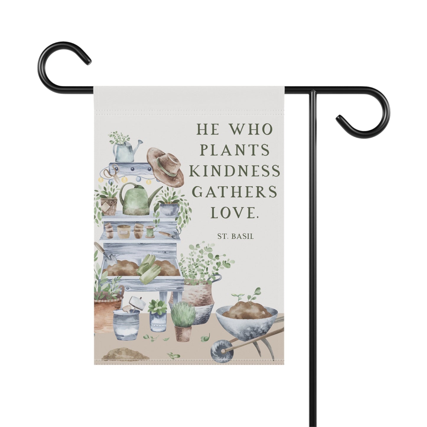 St. Basil Catholic Garden Flag - 12’’ × 18’’ - Home Decor