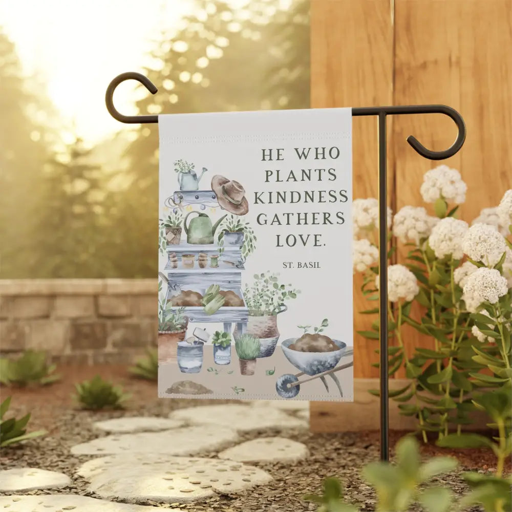 St. Basil Catholic Garden Flag - 12’’ × 18’’ - Home Decor