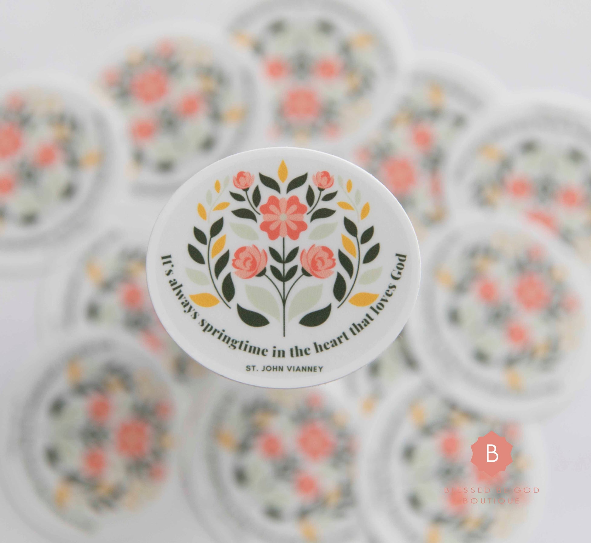 St. John Vianney Catholic Vinyl Sticker - sticker