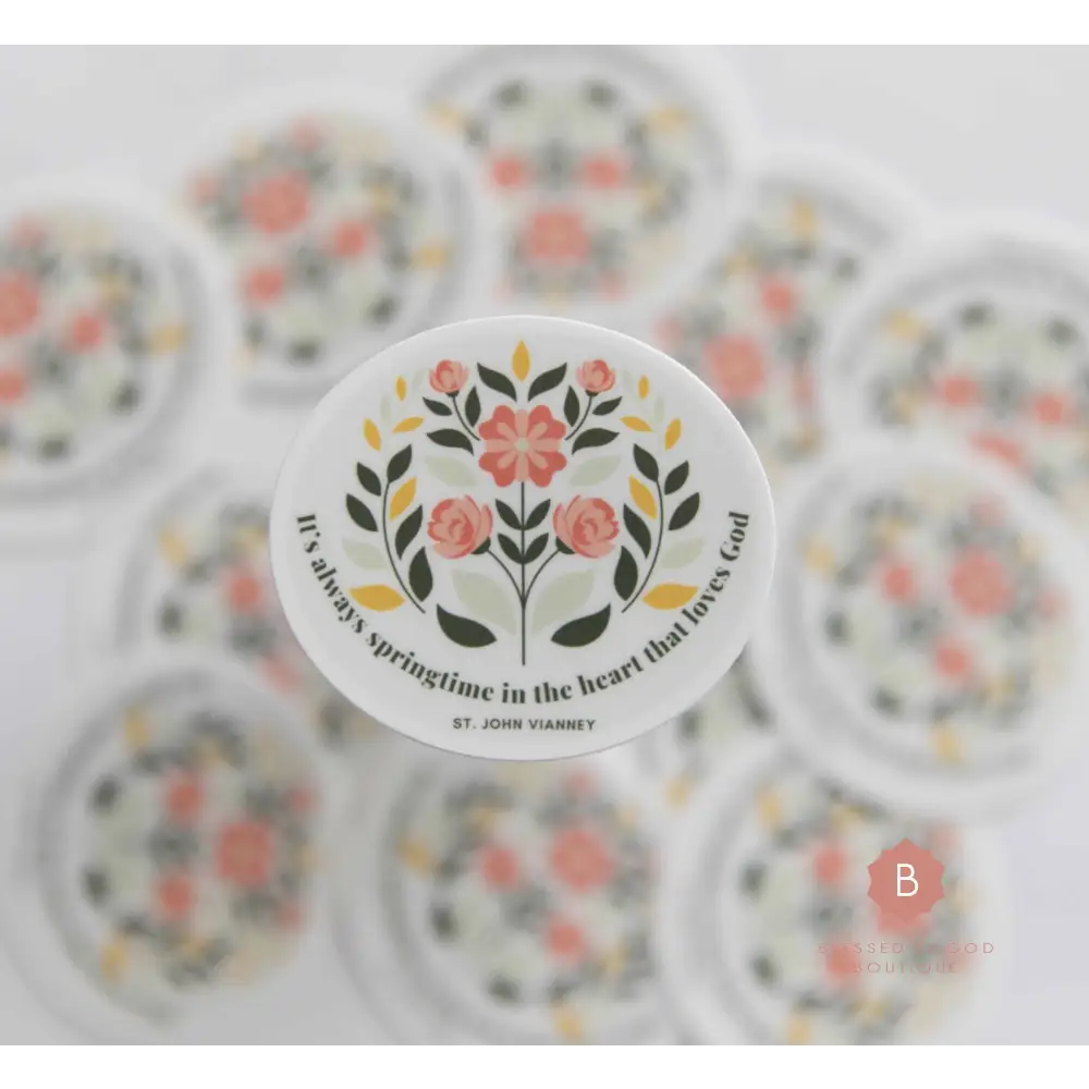 St. John Vianney Catholic Vinyl Sticker - sticker
