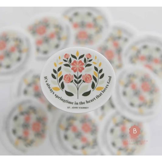 St. John Vianney Catholic Vinyl Sticker - sticker