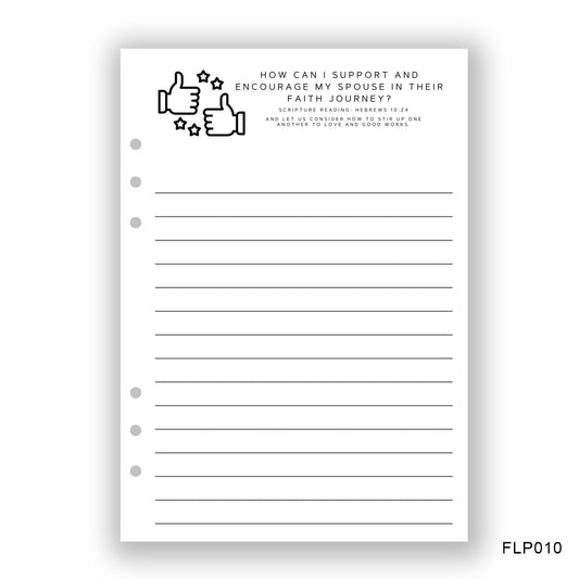 Support Journaling Page - Paper products