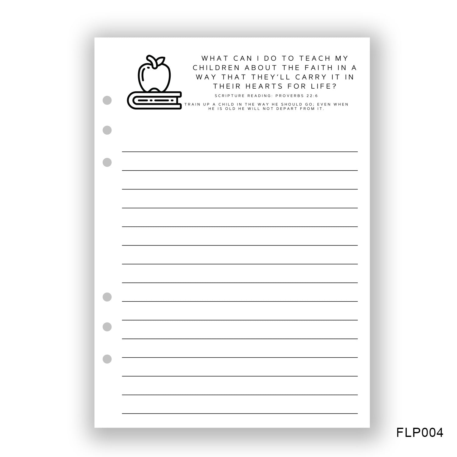 Teaching Children Journaling Page - Paper products