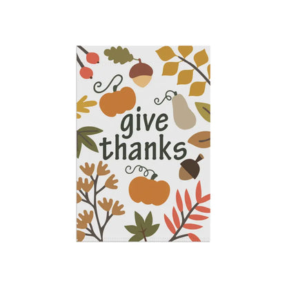 Thanksgiving Garden Flag - 12’’ × 18’’ - Home Decor