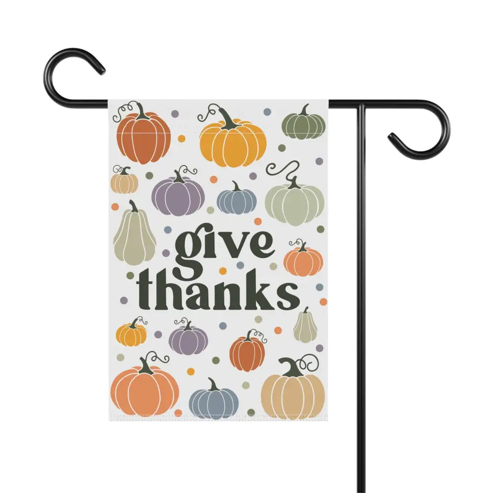 Thanksgiving Garden Flag - 12’’ × 18’’ - Home Decor