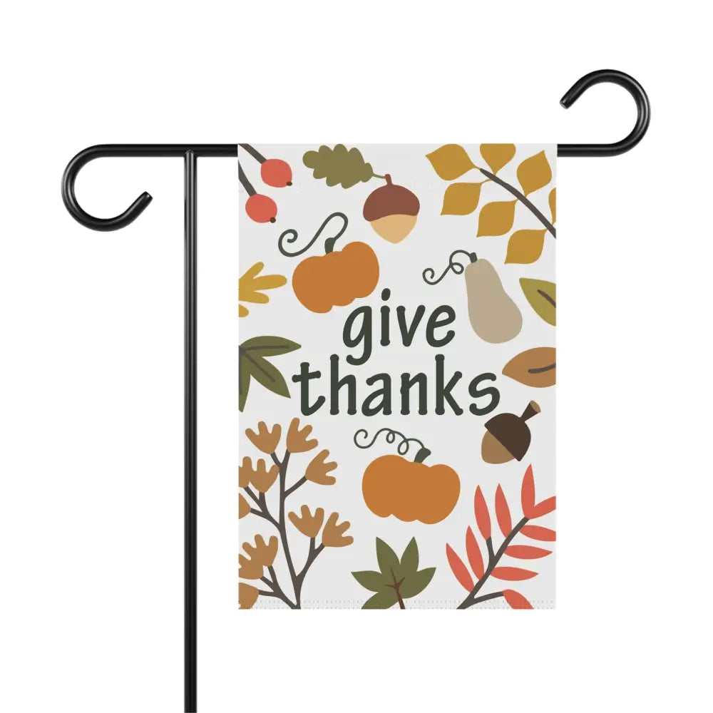 Thanksgiving Garden Flag - 12’’ × 18’’ - Home Decor