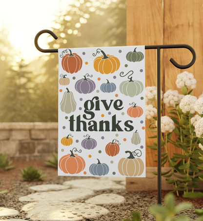 Thanksgiving Garden Flag - 12’’ × 18’’ - Home Decor
