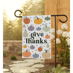Thanksgiving Garden Flag - 12’’ × 18’’ - Home Decor