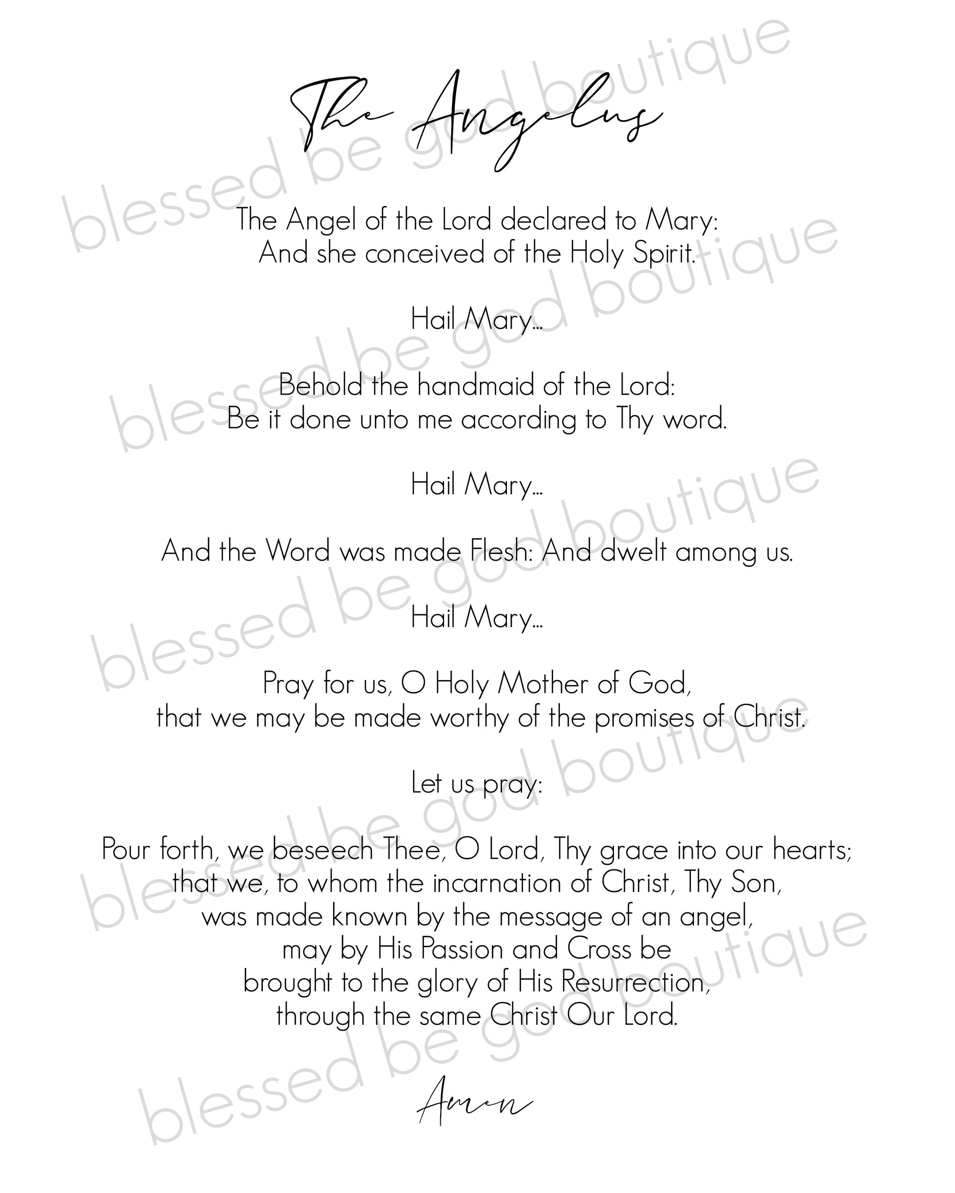 The Angelus Catholic Art 8x10 - Posters Prints & Visual Artwork