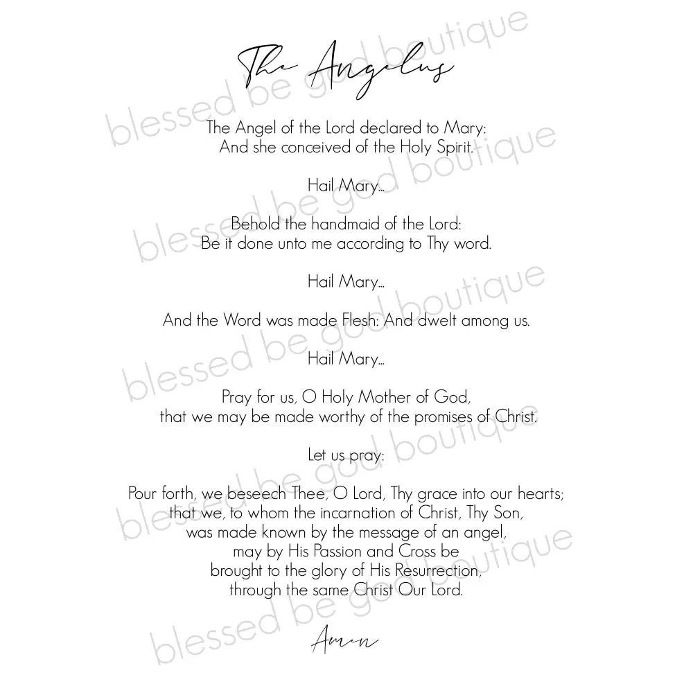 The Angelus Catholic Art 8x10 - Posters Prints & Visual Artwork