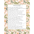 The Beatitudes Catholic Art 12x16 - Posters Prints & Visual Artwork