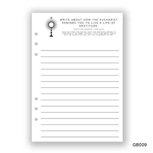 The Eucharist Journaling Page - Paper products