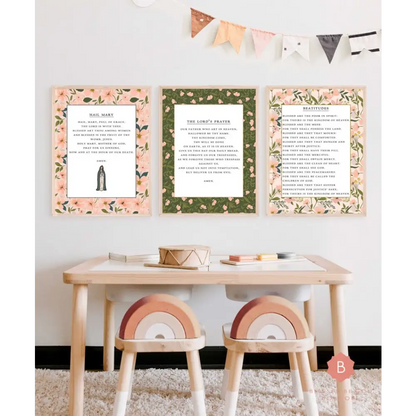 The Lord’s Prayer Catholic Art 12x16 - Posters Prints & Visual Artwork