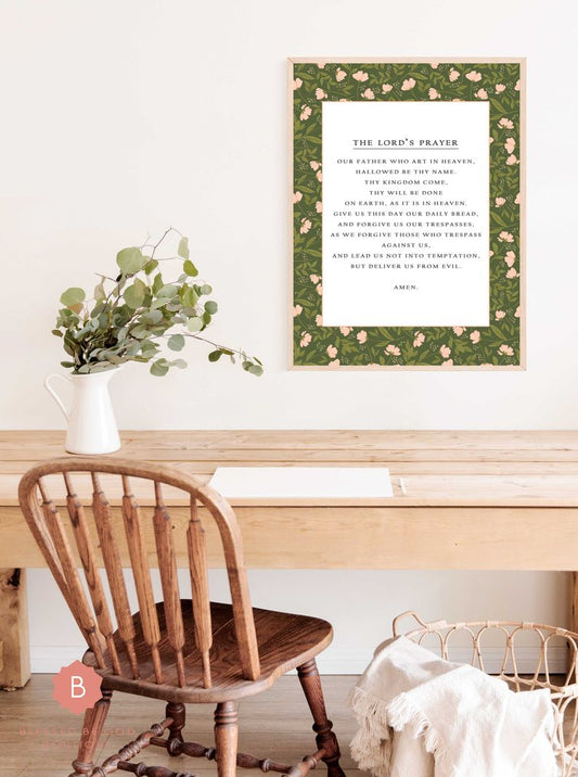 The Lord’s Prayer Catholic Art 12x16 - Posters Prints & Visual Artwork