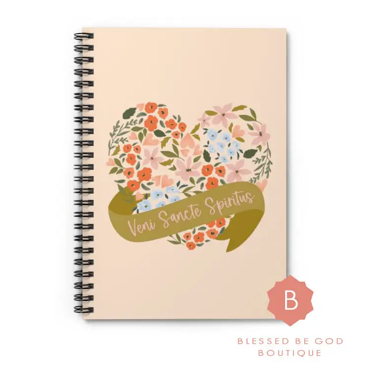 Veni Sancte Spiritus Catholic Notebook - One Size - Paper products