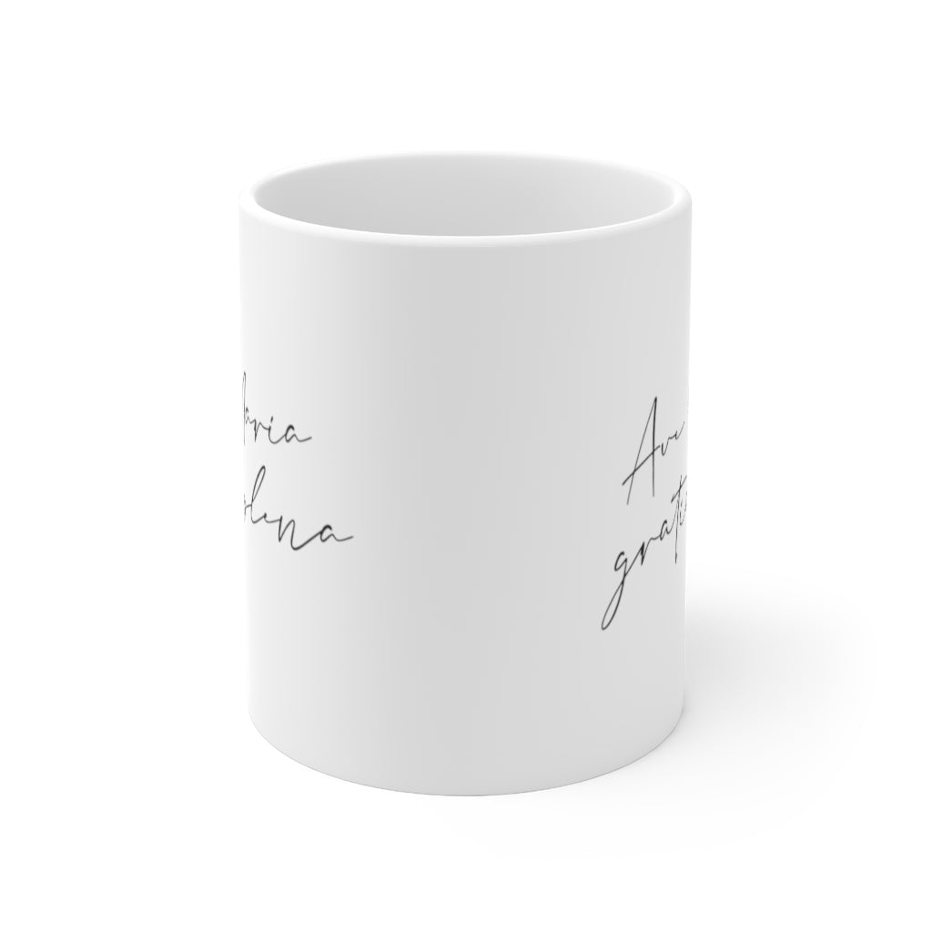 Ave Maria Catholic Mug, 11oz, Catholic mugs