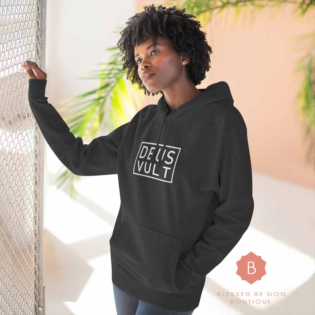 Deus black online hoodie