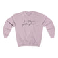 Ave Maria Catholic Sweatshirt, Grey, White, Pink