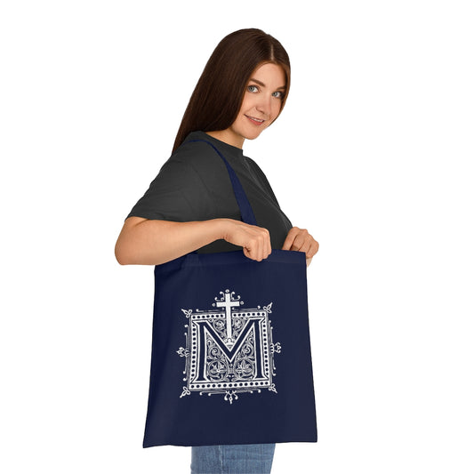 Marian Auspice Catholic Cotton Tote Bag