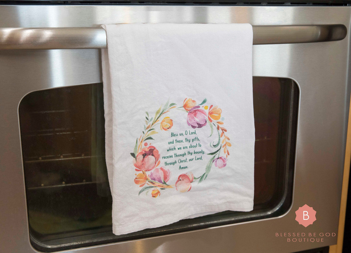 Catholic Dish Towel, Catholic Prayer Before Meals, Grace Before Meals