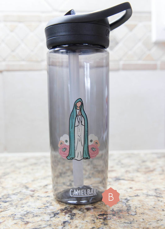 Our Lady of Fatima Catholic tumbler