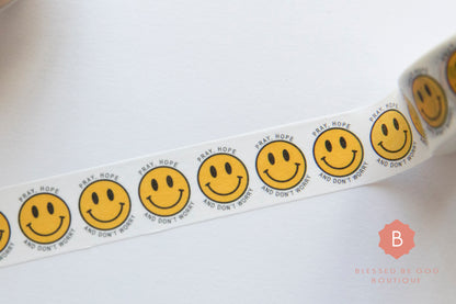 Padre Pio, Smiley Face, Catholic Washi Tape