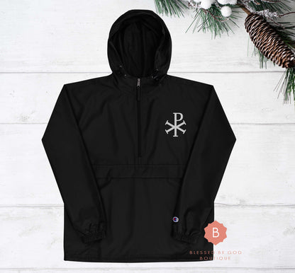 Chi Rho Catholic Embroidered Champion Jacket