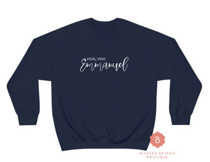 O Come Emmanuel Catholic Sweatshirt, Veni Veni Emmanuel